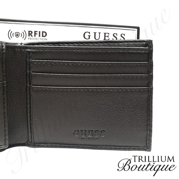GUESS RFID Protection Black Wallet & Valet NWT - Picture 5 of 9